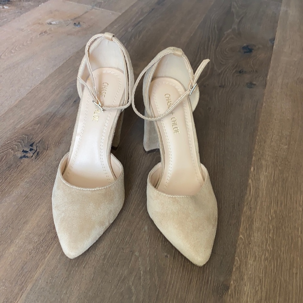 Never worn “suede” heels